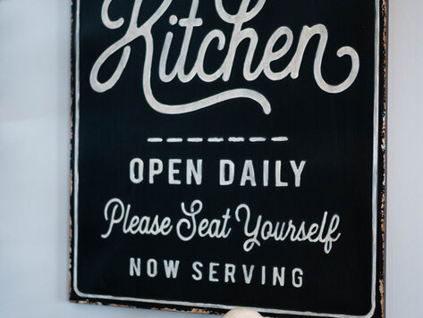 Affiche en métal - Farmhouse kitchen