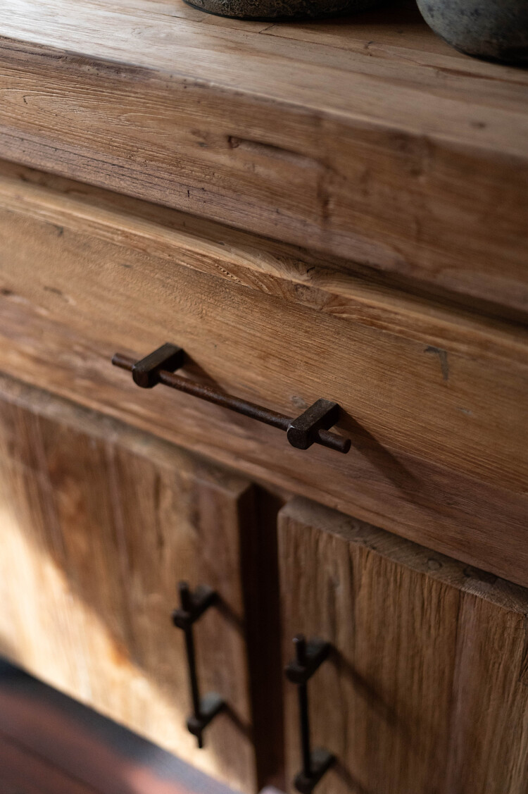 Buffet Bali 2 portes/1 tiroir en teck recyclé