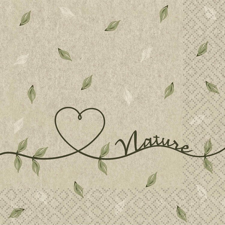 Serviettes de table - L'amour de la nature
