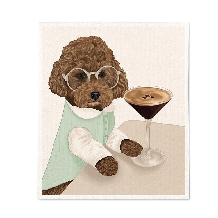Lavette Suédoise Chien Espresso Martini