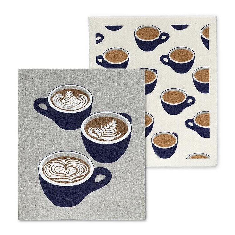 Lavettes Suédoises Tasses de café ens/2