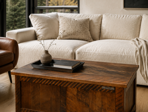 Table basse / Coffre  L'Indispensable (Couleur La Vie de Chalet)