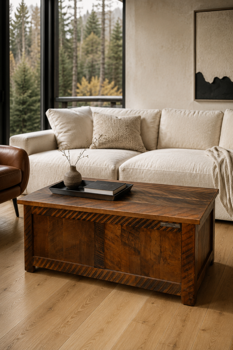 Table / Coffre  L'Indispensable (Couleur La Vie de Chalet)