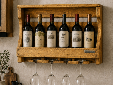 Support à bouteilles  de vin (Couleur La Vie de Chalet)