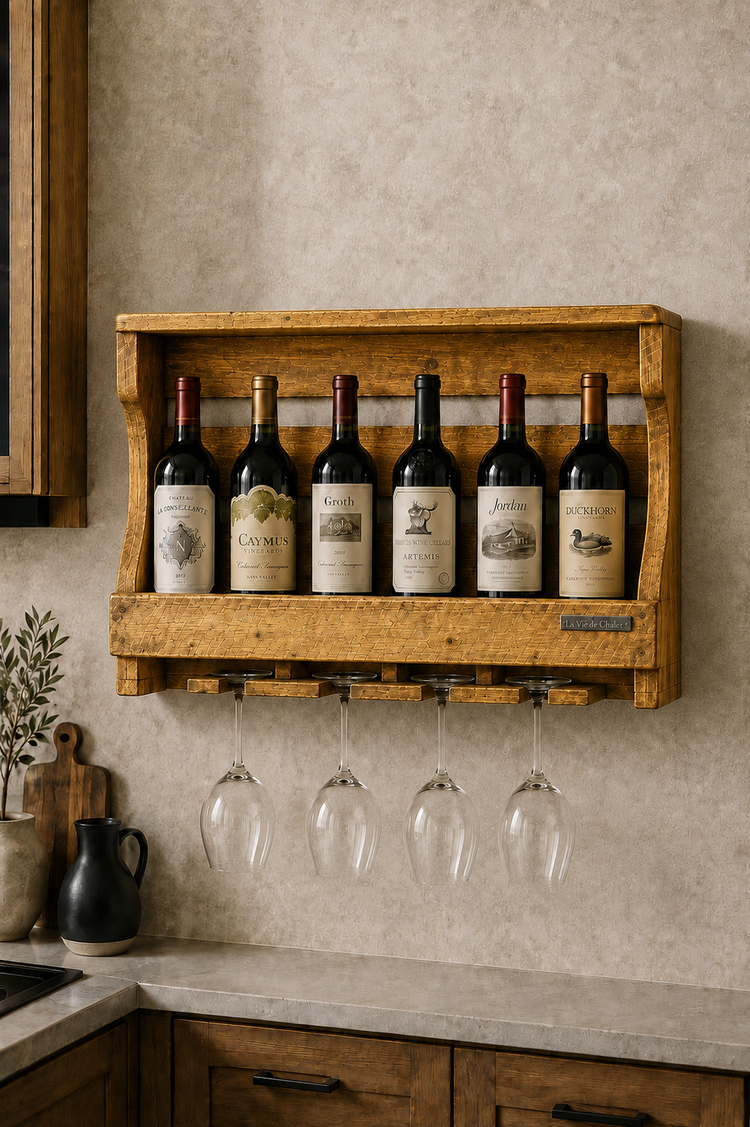 Support à bouteilles  de vin (Couleur La Vie de Chalet)
