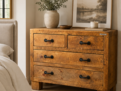 Commode Beaux Rêves Mme Pattes de bois (Couleur La Vie de Chalet)