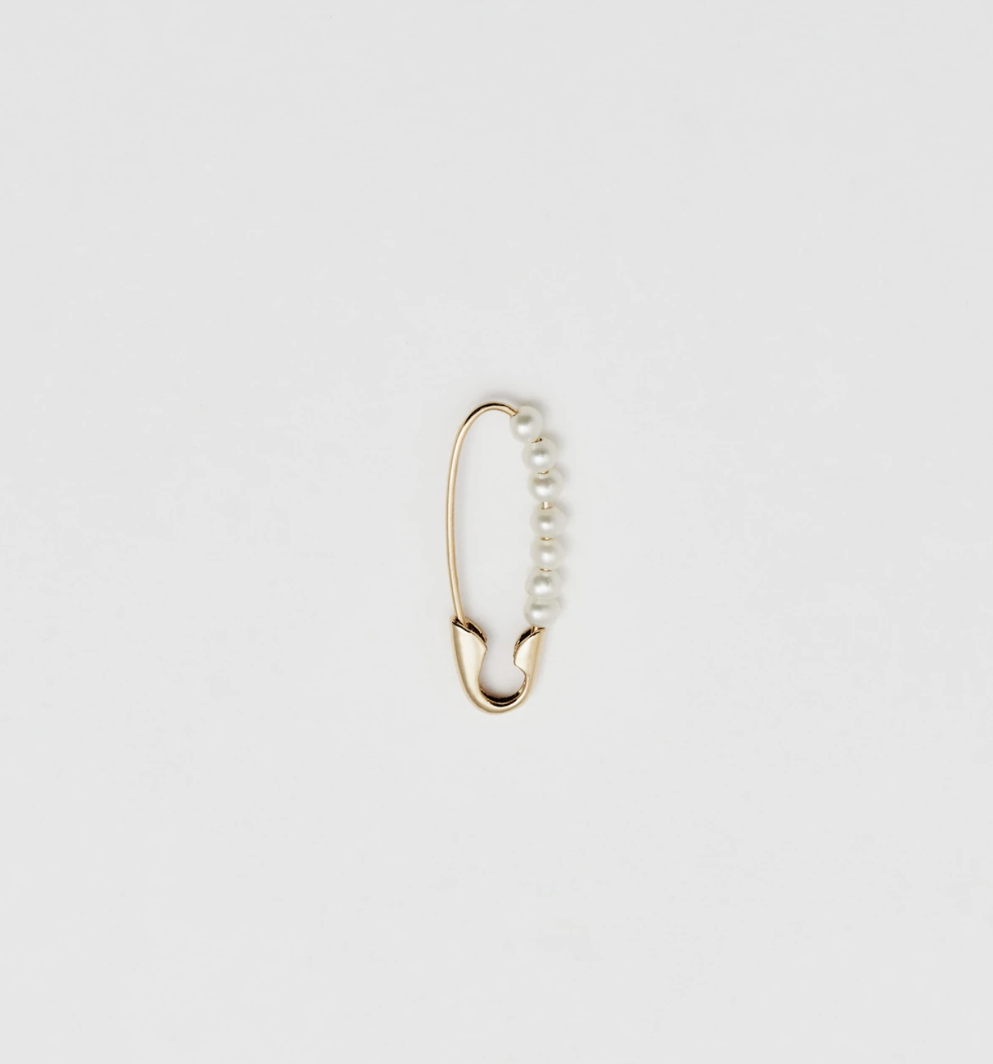 PEARL SAFETY PIN EARRING CLAIRVAUX