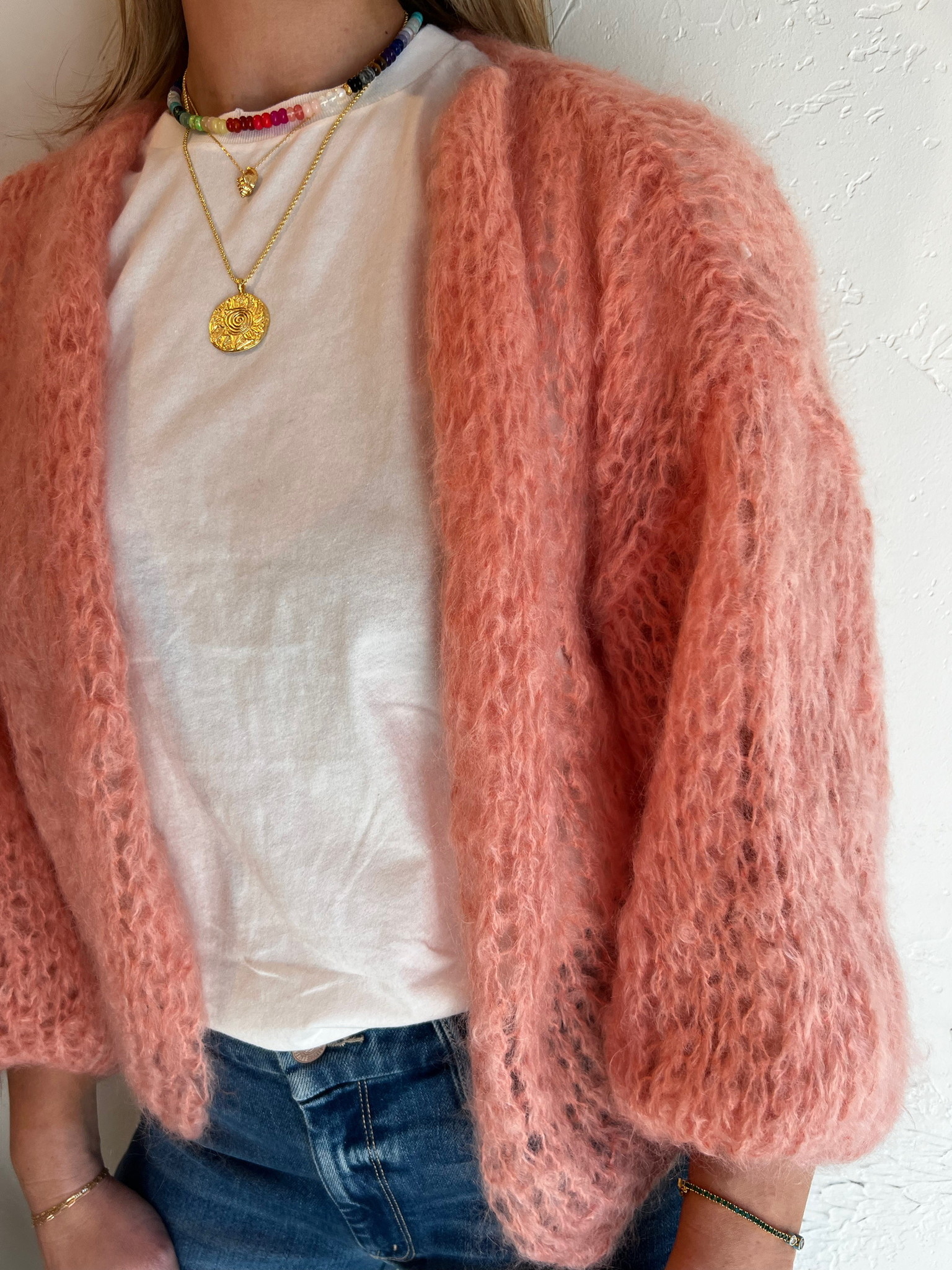 MOHAIR BIG BOMBER CARDIGAN - CLAIRVAUX