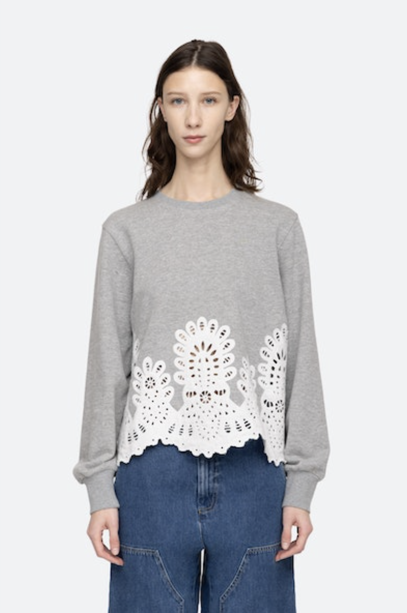 The great eyelet sweatshirt hot sale