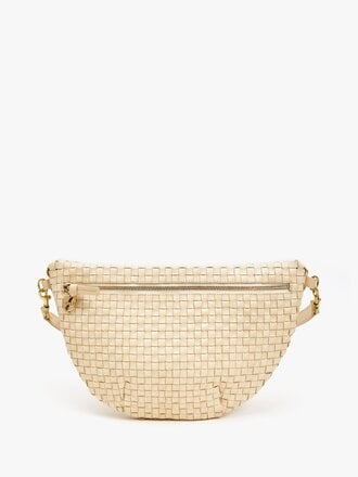 Clare V. - Grande Fanny in Natural with Multi Rattan