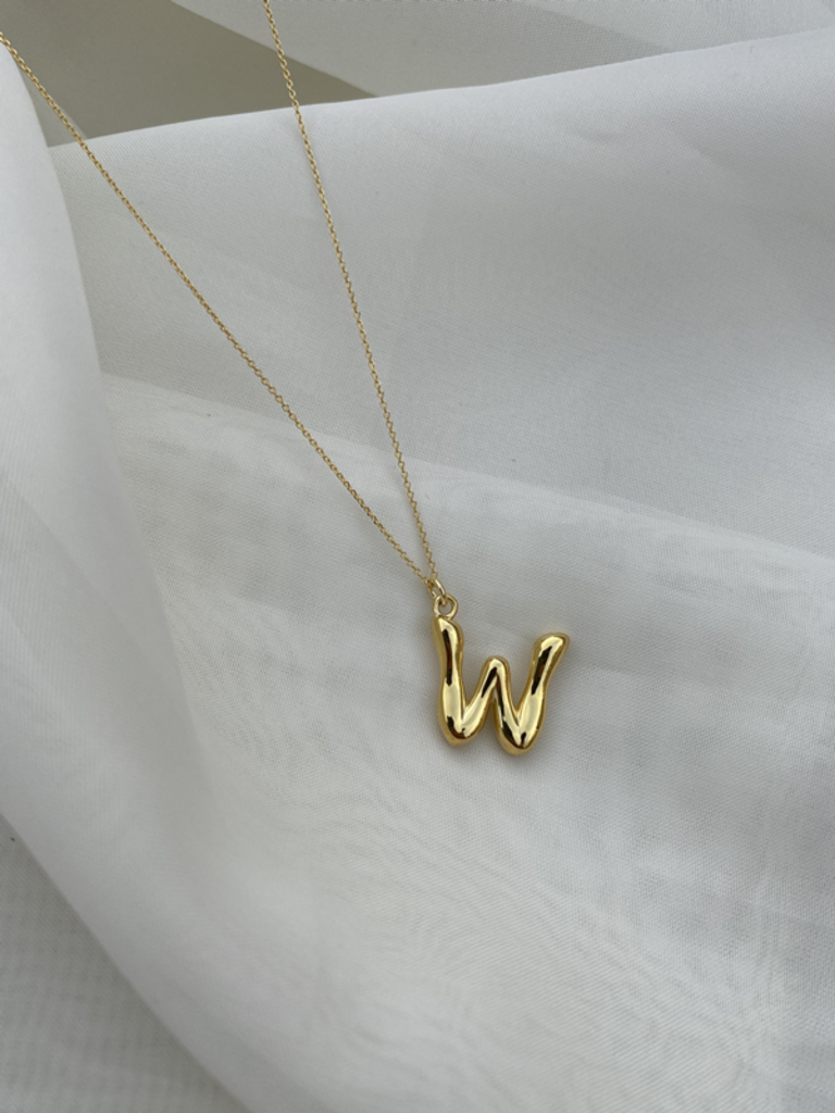 LETTER PENDANT NECKLACE - CLAIRVAUX