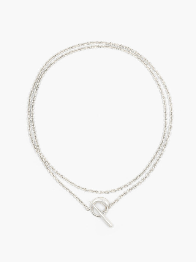 Hammered Heart T-bar Necklace – Orli Jewellery