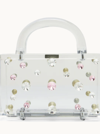 L'AFSHAR LEON CLEAR WITH PINK GEMS L'AFSHAR LEON CLEAR WITH PINK GEMS