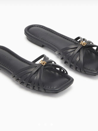 ULLA JOHNSON LOGO CAGE FLATS ULLA JOHNSON LOGO CAGE FLATS