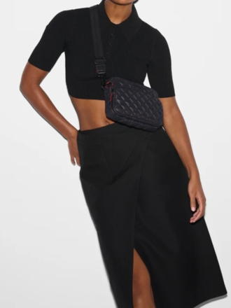 MZ WALLACE BLACK SMALL METRO CAMERA BAG