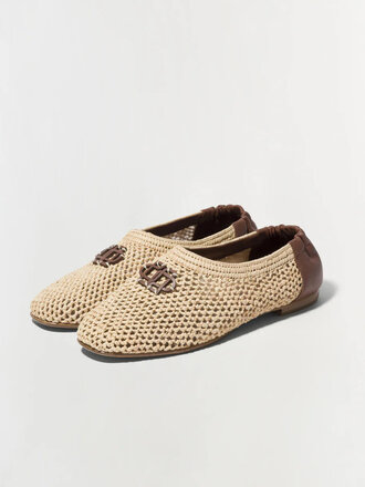 SIMKHAI EDEN RAFFIA BALLET FLAT SIMKHAI EDEN RAFFIA BALLET FLAT