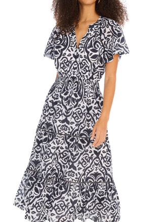 ALLISON NEW YORK ELOWEN MIDI DRESS ALLISON NEW YORK ELOWEN MIDI DRESS