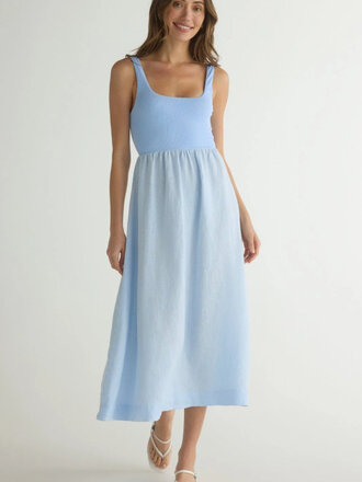 BELLA DAHL KNIT COMBO DRESS BELLA DAHL KNIT COMBO DRESS