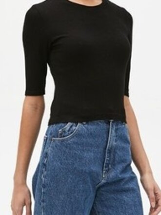 MICHAEL STARS MAEVE CROP TEE MICHAEL STARS MAEVE CROP TEE