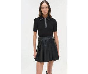fancy black mini dress JONATHAN SIMKHAI Black Silky Mini Dress with Exaggerated, Draped Cold – The  Thrifty Hippy