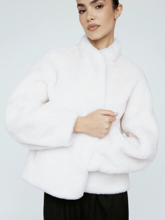 AMANDA MARIA SHEARLING BOMBER