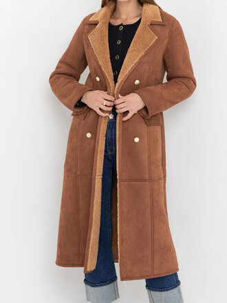 GENERATION LOVE BENTON FAUX SHEARLING COAT GENERATION LOVE BENTON FAUX SHEARLING COAT