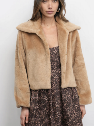 GREYLIN HAILEY FAUX FUR COAT GREYLIN HAILEY FAUX FUR COAT