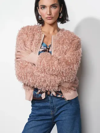 GREYLIN IMANI SHAGGY JACKET