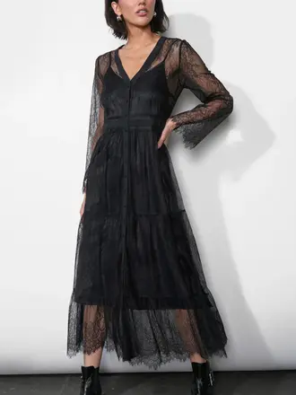 GREYLIN EMMA BUTTON UP DRESS