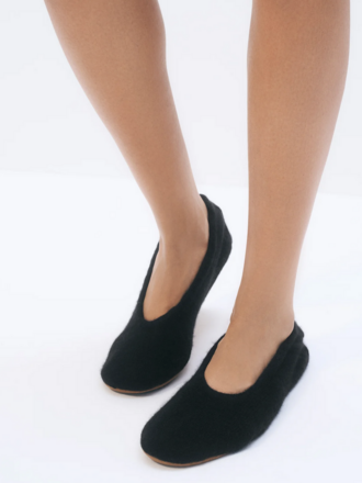 WHITE + WARREN CASHMERE BALLET SLIPPER