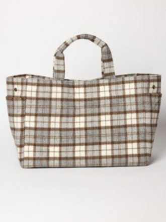 HAT ATTACK PLAID AIRPLANE TOTE