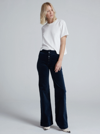 ASKK NY BRIGHTON WIDE LEG - VELVET