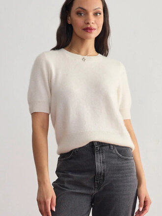 MARGARET O'LEARY BRUSHED CASHMERE TEE