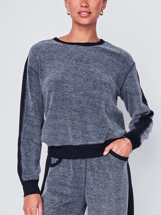 STATESIDE PLUSH FLEECE CROPPED PULLOVER