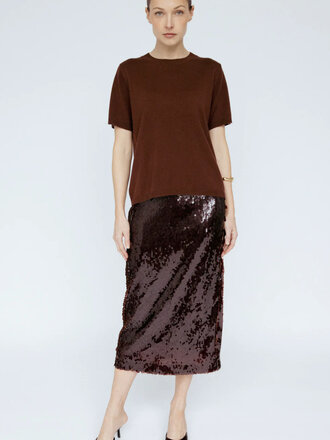 AMANDA MARIA CASHMERE BLEND TEE