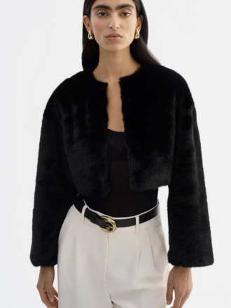 LAMARQUE ROWDIE Faux Fur Jacket