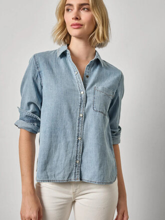 LILLA P DENIM BUTTON DOWN