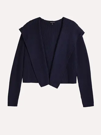 minnie rose Cotton Shaker Hooded Flyaway Cardigan