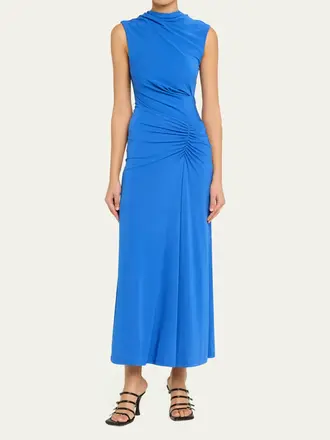 SIMKHAI ACACIA JERSEY MIDI DRESS