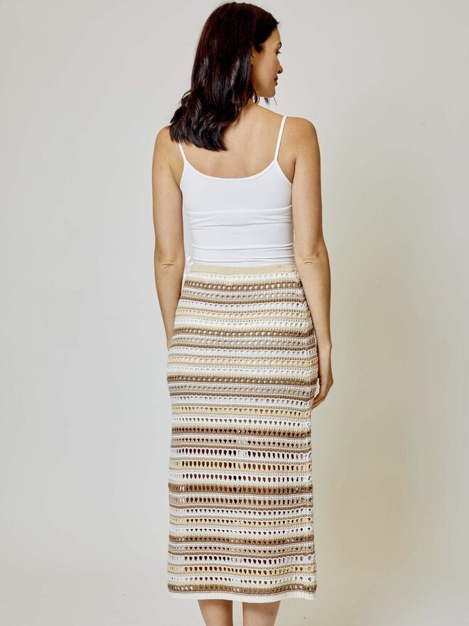 knee length dresses for ladies Square Neck Midi Dress, Linen Blend main image 1