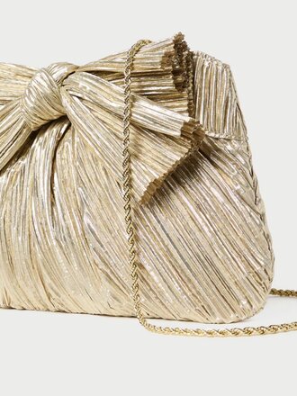 LOEFFLER RANDALL RAYNE PLEATED BOW CLUTCH