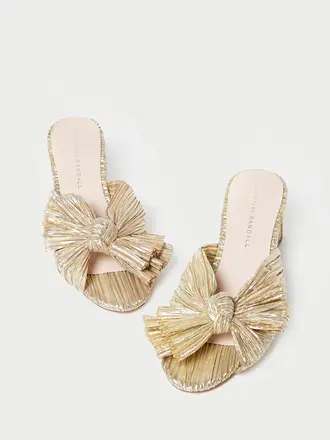 LOEFFLER RANDALL EMILIA PLEATED KNOT MULE