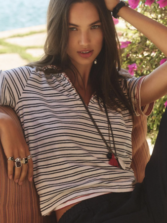 VELVET PERRIN STRIPE TEE