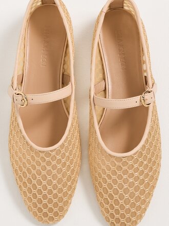ULLA JOHNSON Isobel Mesh Ballet Flats