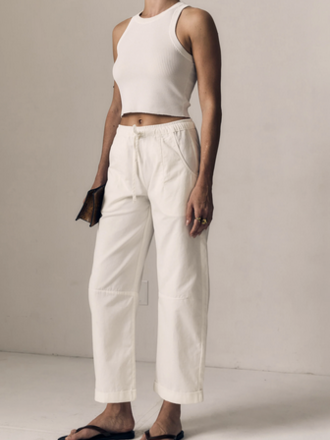 LE JEAN MARA SATEEN DRAWSTRING PANT- HIGH RISE