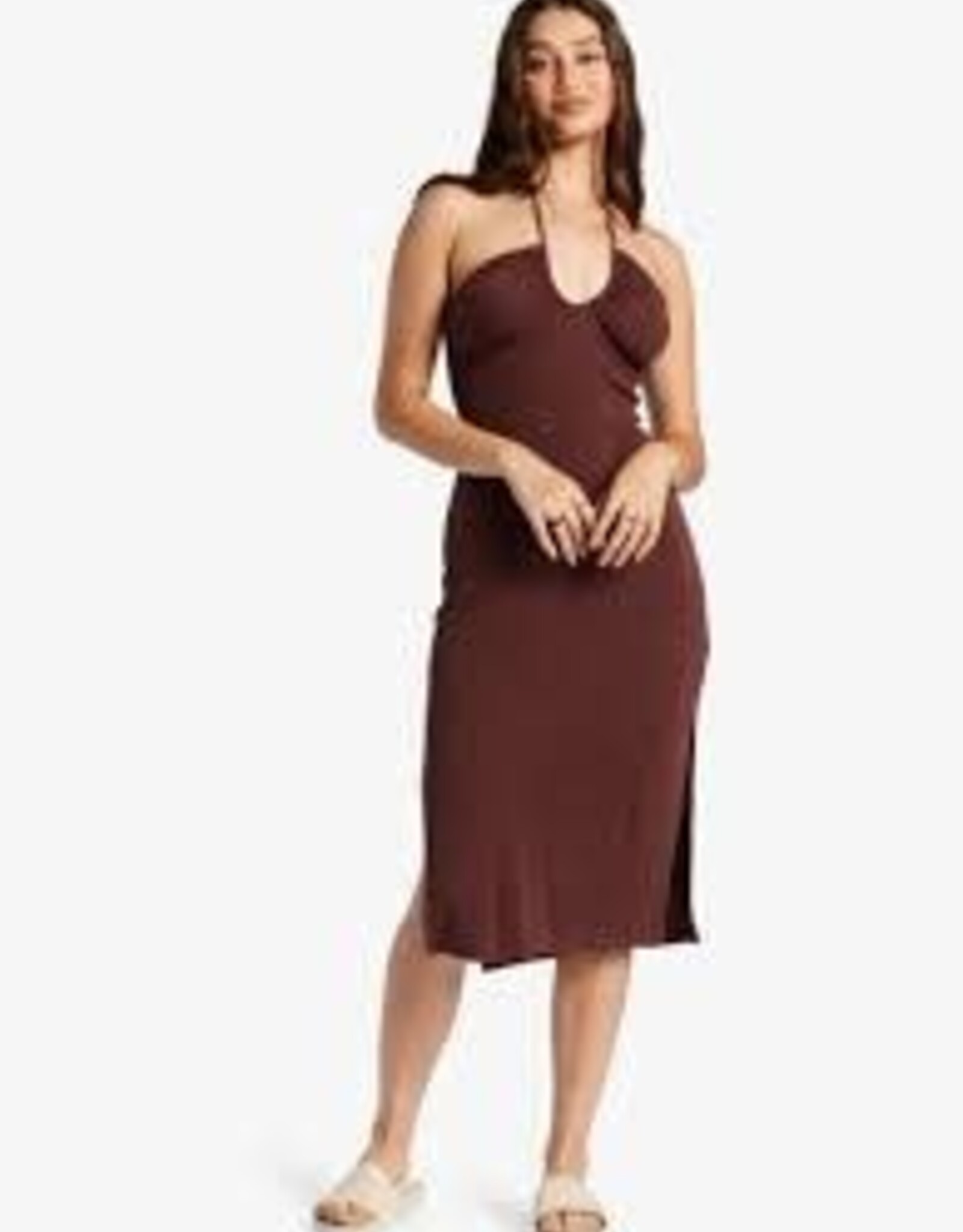 Roxy Roxy Late Sunset Halter Midi Dress- ARJKD03290