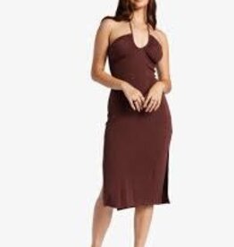 Roxy Roxy Late Sunset Halter Midi Dress- ARJKD03290