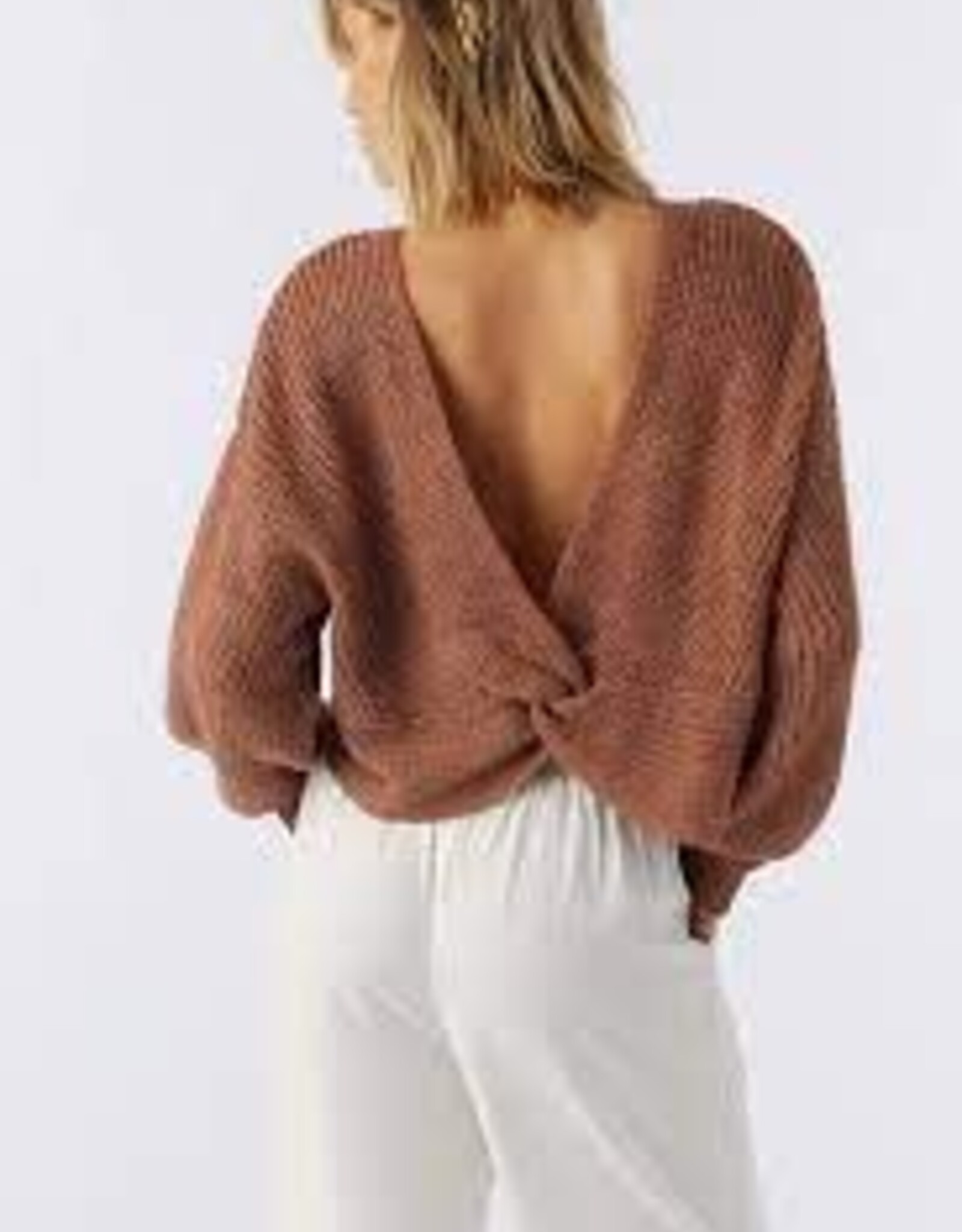 oneill Oneill Hillside Twist Front Revo Sweater Top- FA3417013