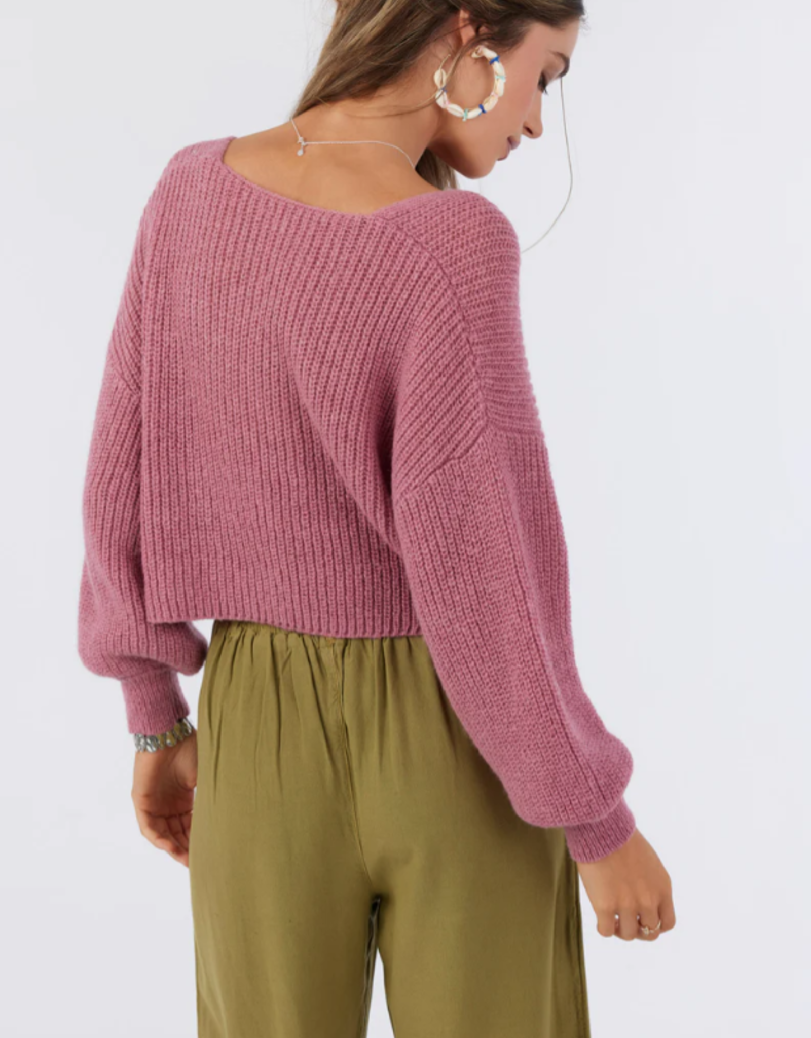 oneill Oneill Hillside Twist Front Revo Sweater Top- FA3417013