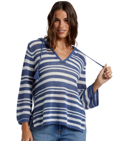 Roxy Roxy After Beach Break Stripe Hooded Sweater- ARJSW03325